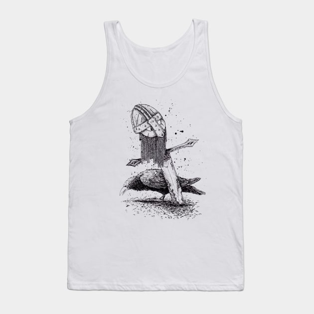 crow Tank Top by rudoi